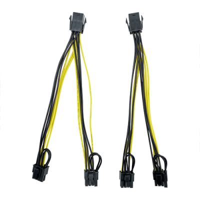 6PIN to 8PIN Display Card Computer Terminal Connection Line 